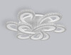 Миниатюра фото потолочная светодиодная люстра с пультом ду ambrella light acrylica ice fa1704 | 220svet.ru