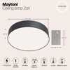 Миниатюра фото потолочный светодиодный светильник maytoni zon c032cl-l43b4k | 220svet.ru