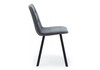 Миниатюра фото стул на металлокаркасе woodville чилли темно-серый / черный 631628 | 220svet.ru