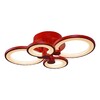 Миниатюра фото потолочная светодиодная люстра iledex ring a001/4 red | 220svet.ru