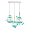 Миниатюра фото подвесной светодиодный светильник loft it bolle 2027-s3 blue | 220svet.ru