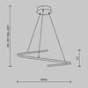 Миниатюра фото подвесной светодиодный светильник maytoni curve mod242pl-l33bk | 220svet.ru