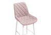 Миниатюра фото барный стул woodville баодин к б/к розовый / белый 517169 | 220svet.ru