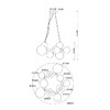 Миниатюра фото подвесная люстра arte lamp gemini a2243sp-10bk | 220svet.ru