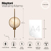 Миниатюра фото бра maytoni marmo mod099wl-01g | 220svet.ru