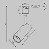 Миниатюра фото трековый светодиодный светильник maytoni focus led elasity tr163-1-10w3k-m-b | 220svet.ru