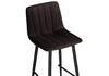 Миниатюра фото барный стул woodville дани коричневый / черный 576463 | 220svet.ru
