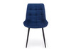 Миниатюра фото стул на металлокаркасе woodville челси к синий (zd 798) / черный 632531 | 220svet.ru