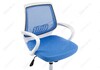 Миниатюра фото компьютерное кресло ergoplus белое / голубое | 220svet.ru