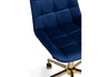 Миниатюра фото стул woodville честер синий / золото 533179 | 220svet.ru