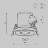 Миниатюра фото встраиваемый светильник maytoni focus led mini dl127-8w4k-b | 220svet.ru