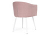 Миниатюра фото стул woodville валета пыльно-розовый /  белый 504206 | 220svet.ru