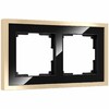 Миниатюра фото рамка werkel baguette на 2 поста черный/латунь w0022852 4690389185786 | 220svet.ru