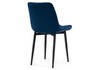 Миниатюра фото стул woodville баодин велюр синий / черный 502108 | 220svet.ru