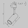 Миниатюра фото трековый светодиодный светильник maytoni focus led elasity tr163-1-5w3k-m-b | 220svet.ru