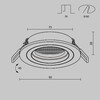 Миниатюра фото встраиваемый светильник maytoni atom dl025-2-01w-1(n) | 220svet.ru