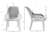 Миниатюра фото набор 3шт кресло dobrin lonzo lmzl-pp756-n3_p-gr-12-13671 | 220svet.ru