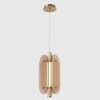 Миниатюра фото подвесной светильник crystal lux amarillo sp18w led brass | 220svet.ru