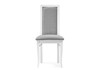 Миниатюра фото стул деревянный woodville давиано серый велюр / белый 515977 | 220svet.ru