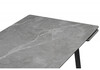 Миниатюра фото керамический стол раскладной woodville джек 140(200)х80 серый мрамор larka grey / черный 612901 | 220svet.ru