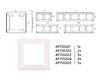 Миниатюра фото рамка 1-постовая ambrella volt alfa line af110201 | 220svet.ru