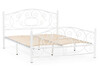 Миниатюра фото двуспальная кровать woodville викси белая 482086 160х200 | 220svet.ru