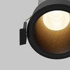 Миниатюра фото встраиваемый светильник светодиодный maytoni dip dl116-10w-3k-b | 220svet.ru