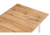 Миниатюра фото стол деревянный woodville денвер лофт 120 25 мм дуб вотан / белый матовый 506948 | 220svet.ru