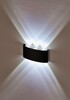 Миниатюра фото настенный светодиодный светильник imex cross il.0014.0001-6 bk | 220svet.ru