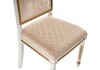 Миниатюра фото стул деревянный рембрандт молочный с золотой патиной | 220svet.ru