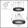 Миниатюра фото подвесная светодиодная люстра odeon light panta 4926/98l золотой | 220svet.ru