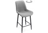 Миниатюра фото барный стул woodville седа к крутящийся светло-серый / черный 517144 | 220svet.ru