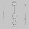 Миниатюра фото подвесной светильник maytoni brosche mod362pl-l10bg3k | 220svet.ru