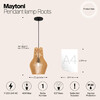 Миниатюра фото подвесной светильник maytoni roots mod191pl-01w | 220svet.ru