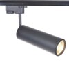 Миниатюра фото трековый однофазный светодиодный светильник arte lamp track lights a1412pl-1bk | 220svet.ru