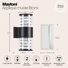 Миниатюра фото уличный настенный светильник maytoni bronx o576wl-02b | 220svet.ru