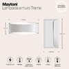 Миниатюра фото настенный светодиодный светильник maytoni trame c806wl-l5w | 220svet.ru