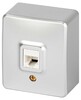 Миниатюра фото розетка эра эксперт 11-3203-03 информационная rj45 ip20 оу алюминий б0063009 | 220svet.ru