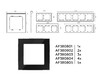 Миниатюра фото рамка 1-постовая ambrella volt alfa platos af380801 | 220svet.ru