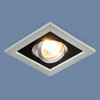 Миниатюра фото встраиваемый светильник elektrostandard 1031/1 mr16 sl/bk серебро/черный 4690389095405 | 220svet.ru