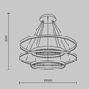 Миниатюра фото подвесной светодиодный светильник maytoni rim mod058pl-l174bsk | 220svet.ru