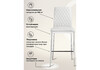 Миниатюра фото барный стул woodville teon white / chrome 15513 | 220svet.ru
