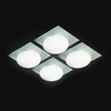 Миниатюра фото настенный/потолочный светильник gio 40 p-pl crystal satin leucos | 220svet.ru
