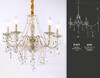 Миниатюра фото классическая подвесная люстра с хрусталем ambrella light tr4944 | 220svet.ru