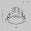 Миниатюра фото встраиваемый светодиодный светильник maytoni round dl058-12w2.7k-b | 220svet.ru