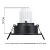 Миниатюра фото встраиваемый светильник arte lamp act mini a3536pl-1bk | 220svet.ru