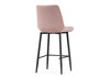 Миниатюра фото барный стул woodville баодин к б/к розовый / черный 517168 | 220svet.ru