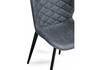 Миниатюра фото стул на металлокаркасе woodville катабучи ткань kiprus 12 / черный глянец 528501 | 220svet.ru