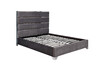 Миниатюра фото кровать двуспальная велюровая garda decor gy-07959 | 220svet.ru