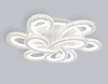 Миниатюра фото потолочная светодиодная люстра с пультом ду ambrella light acrylica ice fa1704 | 220svet.ru